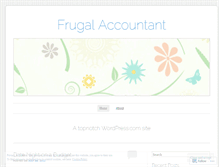 Tablet Screenshot of frugalacctant.wordpress.com