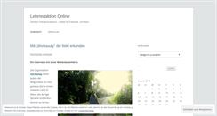 Desktop Screenshot of onlinejournalismus.wordpress.com