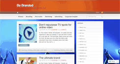 Desktop Screenshot of bebranded.wordpress.com