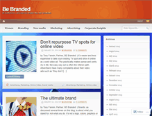 Tablet Screenshot of bebranded.wordpress.com