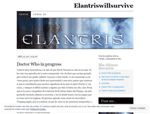 Tablet Screenshot of elantriswillsurvive.wordpress.com