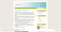 Desktop Screenshot of kidsfirstblog.wordpress.com