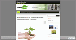 Desktop Screenshot of greenprinter.wordpress.com