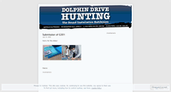 Desktop Screenshot of dolphindrivehunting.wordpress.com