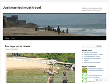 Tablet Screenshot of justmarriedmusttravel.wordpress.com