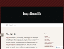 Tablet Screenshot of buyslimnlift.wordpress.com