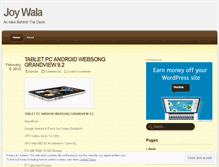 Tablet Screenshot of joywala.wordpress.com