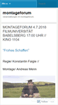 Mobile Screenshot of montageforum.wordpress.com