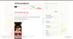 Desktop Screenshot of princessbecky.wordpress.com