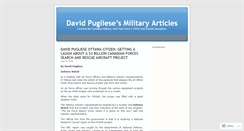 Desktop Screenshot of davidpugliese.wordpress.com