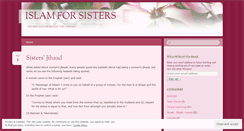 Desktop Screenshot of islamforsisters.wordpress.com