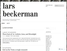 Tablet Screenshot of larsbeckerman.wordpress.com