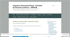 Desktop Screenshot of litigacionadversarial.wordpress.com
