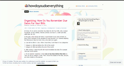 Desktop Screenshot of howdoyoudoeverything.wordpress.com