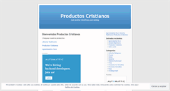 Desktop Screenshot of productoscristianos.wordpress.com