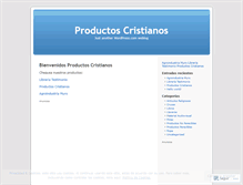 Tablet Screenshot of productoscristianos.wordpress.com