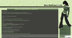 Desktop Screenshot of madamoisellewallflower.wordpress.com