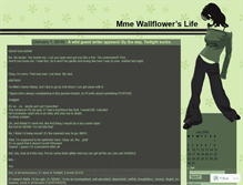 Tablet Screenshot of madamoisellewallflower.wordpress.com