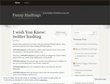 Tablet Screenshot of funnyhashtags.wordpress.com