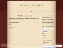 Tablet Screenshot of katieskitchen.wordpress.com