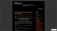 Desktop Screenshot of dfacto.wordpress.com