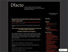 Tablet Screenshot of dfacto.wordpress.com