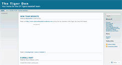 Desktop Screenshot of cptigersbaseball.wordpress.com