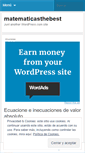 Mobile Screenshot of matematicasthebest.wordpress.com