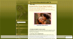 Desktop Screenshot of liveextraordinary.wordpress.com