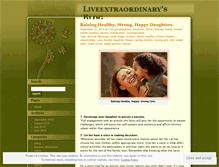 Tablet Screenshot of liveextraordinary.wordpress.com
