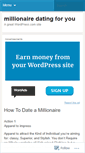 Mobile Screenshot of datingmillionairewithyou.wordpress.com