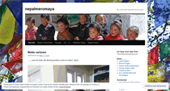 Desktop Screenshot of nepalmeromaya.wordpress.com