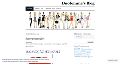Desktop Screenshot of duofemme.wordpress.com