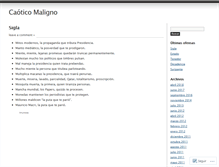 Tablet Screenshot of caoticomaligno.wordpress.com