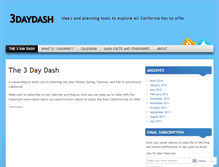 Tablet Screenshot of 3daydash.wordpress.com