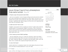 Tablet Screenshot of girlartindex.wordpress.com