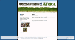 Desktop Screenshot of madissonlaurensean2africa.wordpress.com