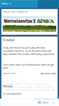 Mobile Screenshot of madissonlaurensean2africa.wordpress.com