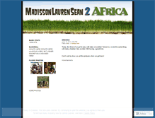 Tablet Screenshot of madissonlaurensean2africa.wordpress.com