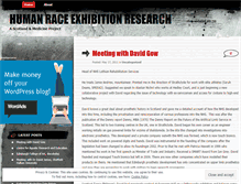 Tablet Screenshot of humanraceresearch.wordpress.com