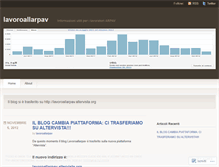 Tablet Screenshot of lavoroallarpav.wordpress.com