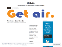 Tablet Screenshot of getair.wordpress.com