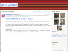 Tablet Screenshot of noteverbale.wordpress.com