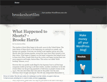 Tablet Screenshot of brookeshortfilm.wordpress.com