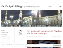 Tablet Screenshot of drnurizah.wordpress.com