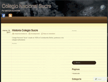 Tablet Screenshot of colegionacionalsucre.wordpress.com