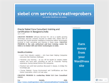 Tablet Screenshot of crm1siebel.wordpress.com