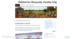 Desktop Screenshot of habitatzambia.wordpress.com