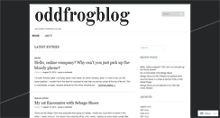 Desktop Screenshot of oddfrogblog.wordpress.com