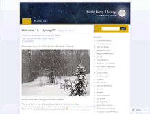 Tablet Screenshot of littlebangtheory.wordpress.com